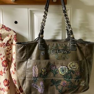 Coach Olive Floral Painted Shoulder Bag